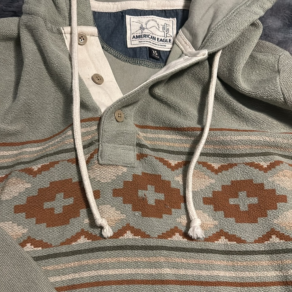 American Eagle Aztec Patterned Hoodie - image 3